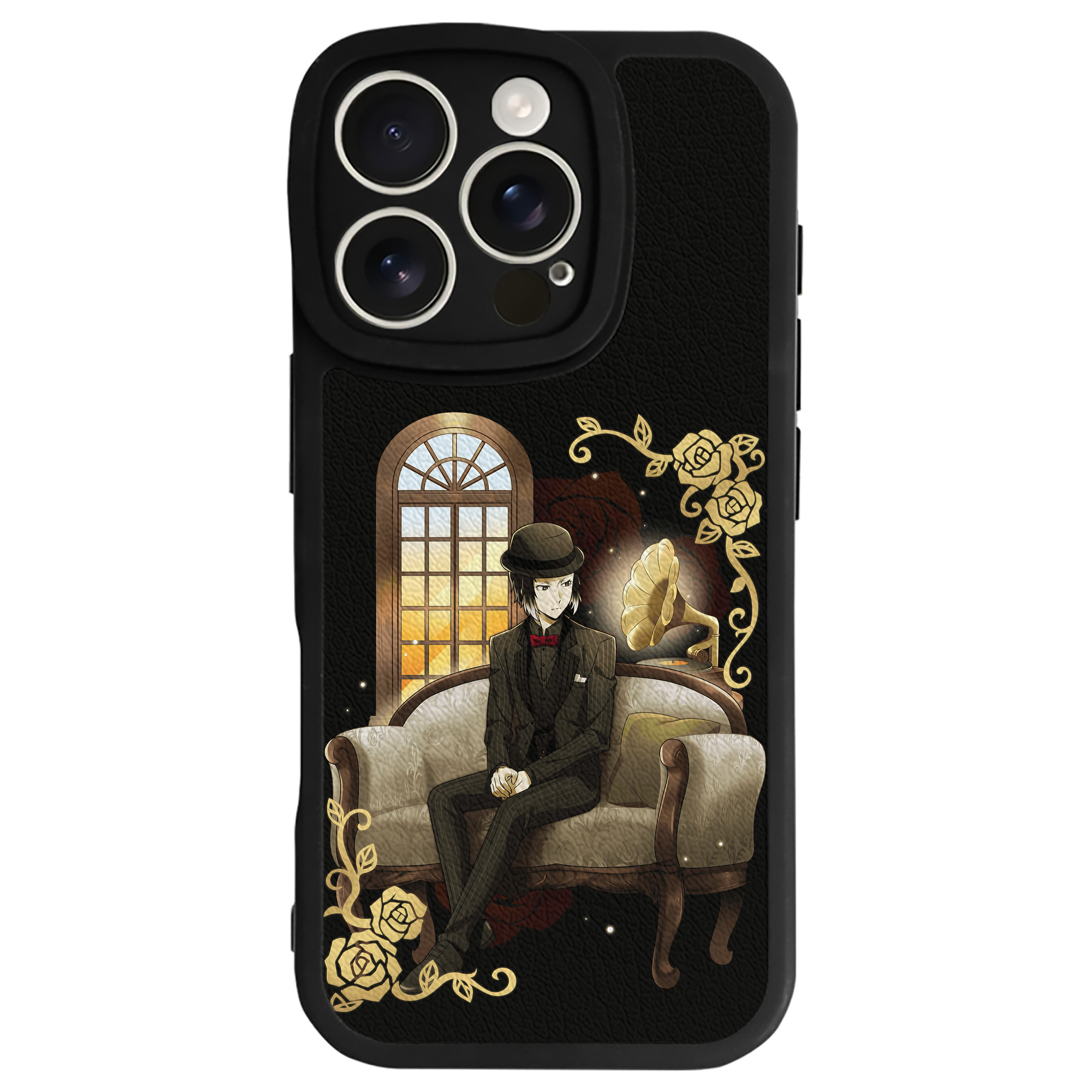 （画像用） 文豪ストレイドッグス Bungo Stray Dogs 【iPhone 16シリーズ対応】シリコンスマホケース（レザー調） 材質：シリコン